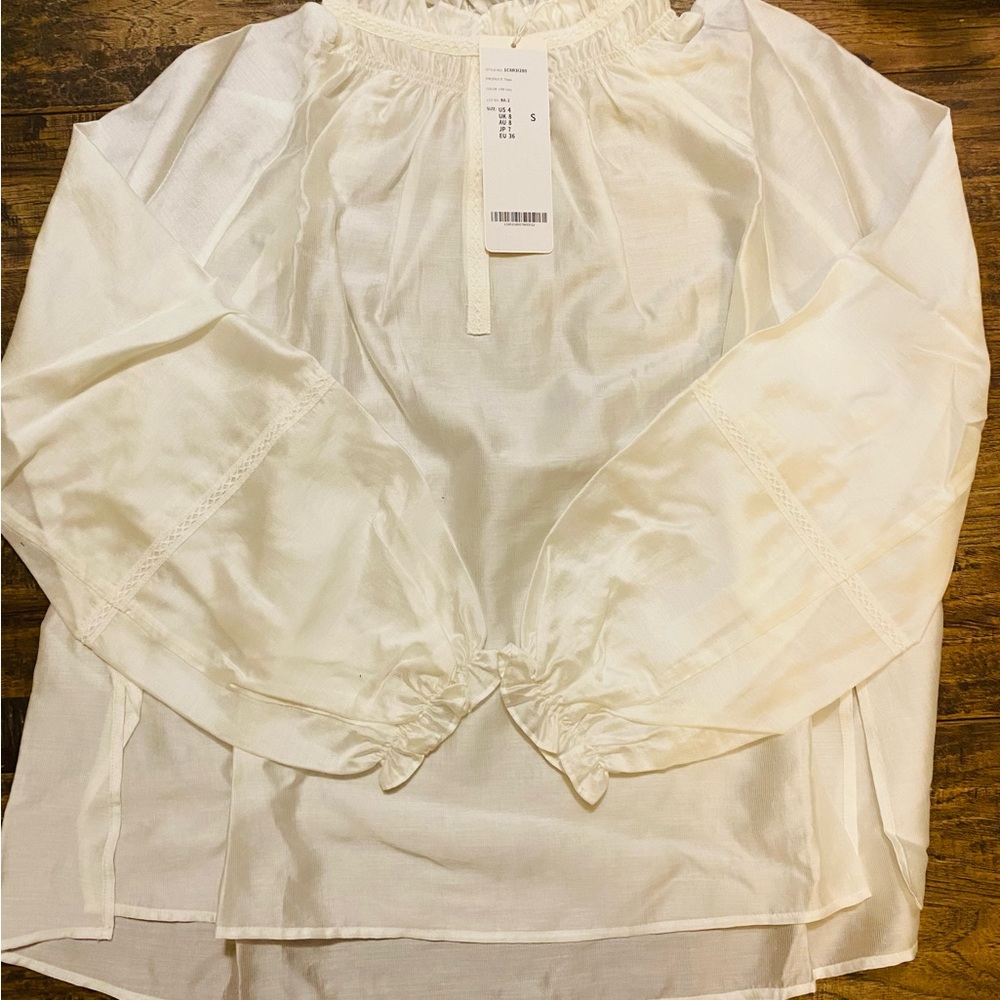 Elegant Cream Women's Top
